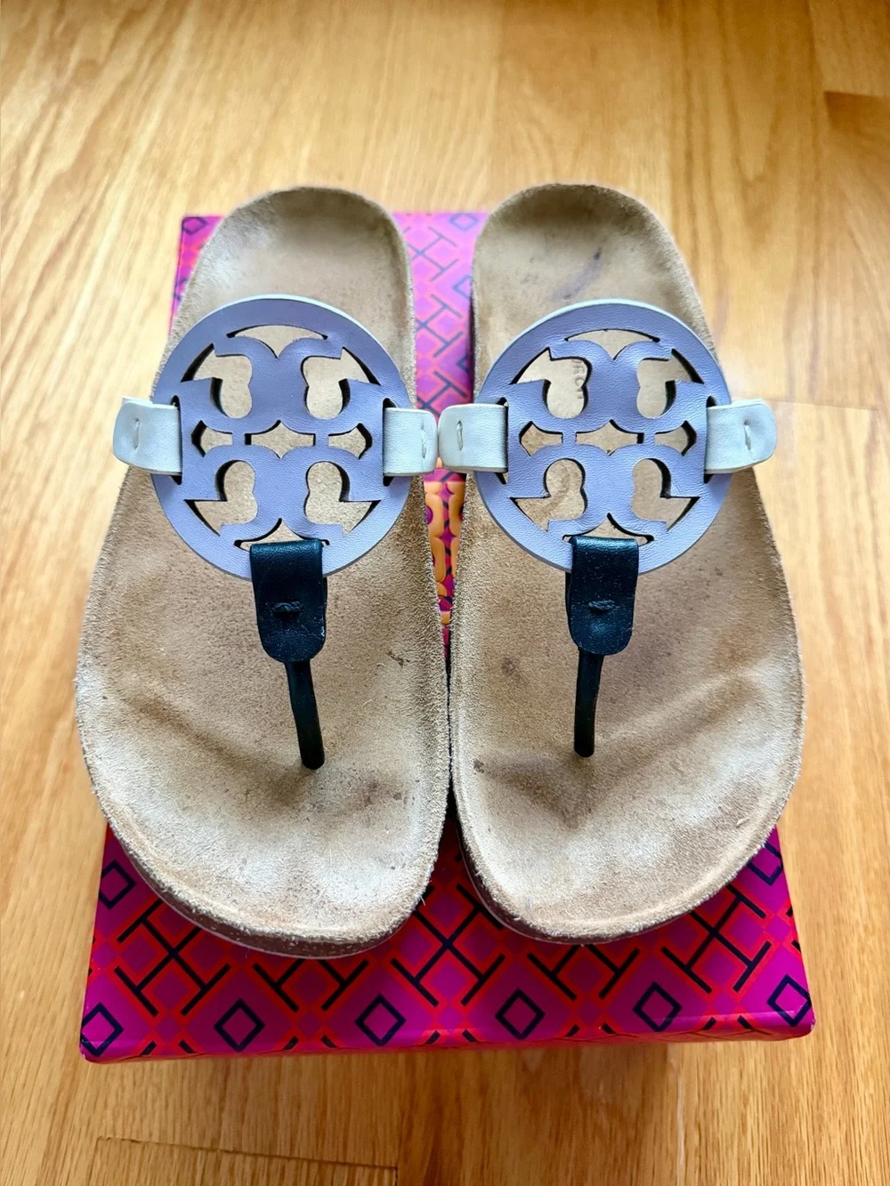 Tory Burch Miller Cloud, Spring Lavender / Perfect Black / Sandals!